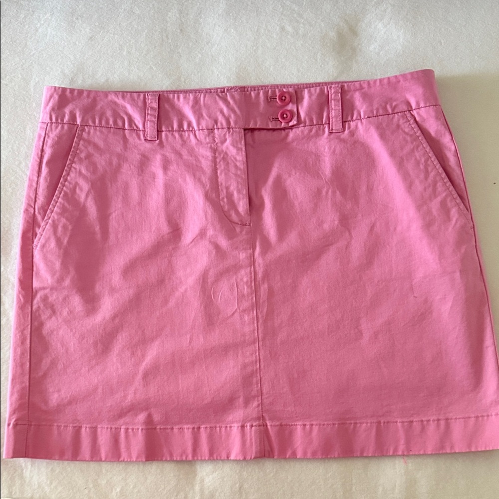 Vineyard Vines Pink Cotton Blend Skirt